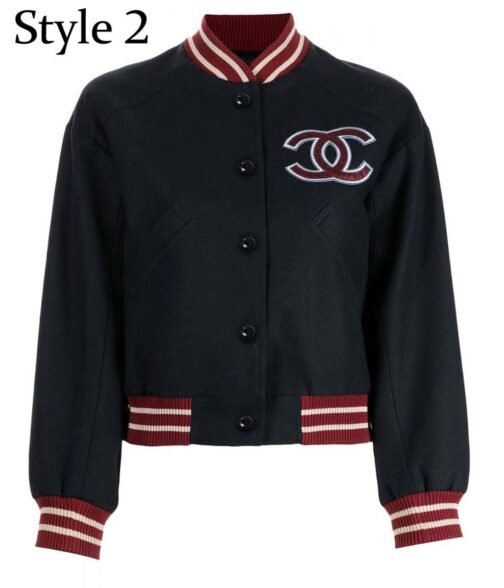 Chanel CC Patch Varsity Jacket - Image 2