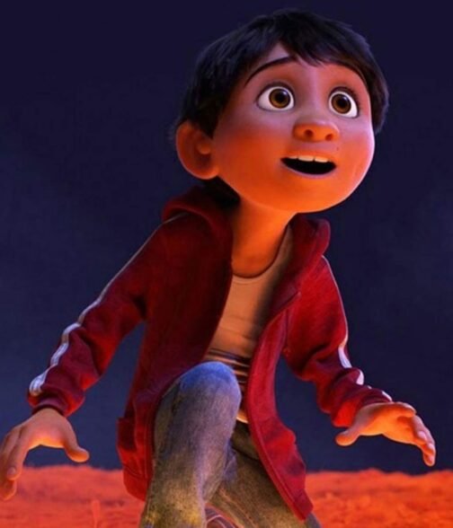 Coco Miguel Red Fleece Hoodie - Image 2