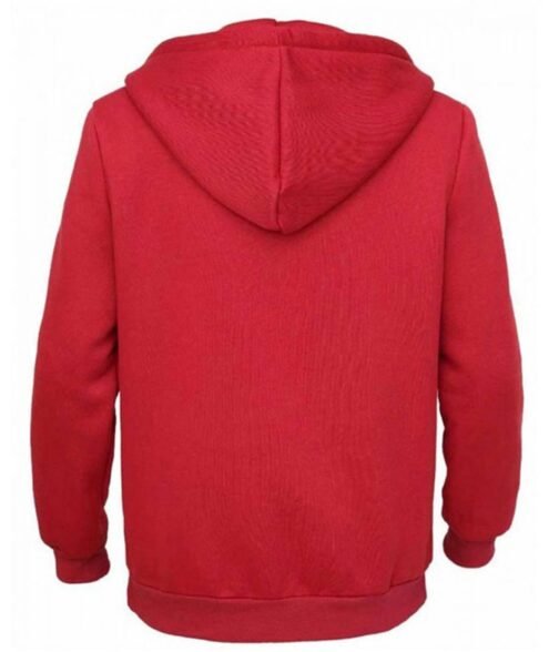 Coco Miguel Red Fleece Hoodie - Image 3