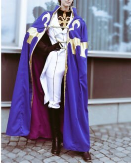 Suzaku Kururugi Code Geass Cotton Blue Cape