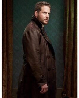 Cole Hauser Yellowstone Double Breasted Leather Coat