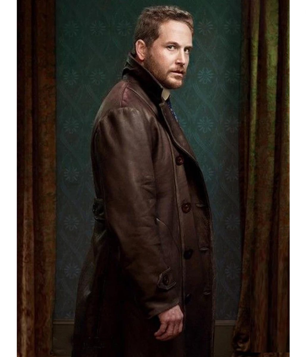 Cole Hauser Yellowstone Double Breasted Leather Coat - Image 2