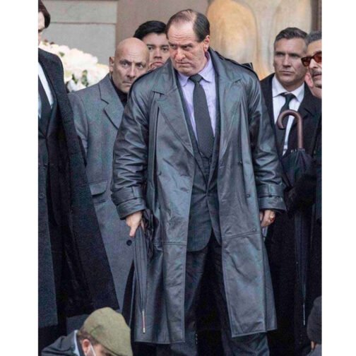 The Penguin Oz Cobb Leather Coat