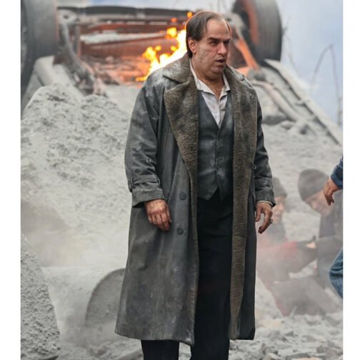 The Penguin Oz Cobb Shearling Coat