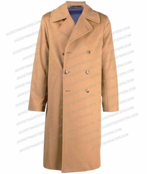 Colin Hanks A Friend of the Family Brown Wool Coat - Image 4