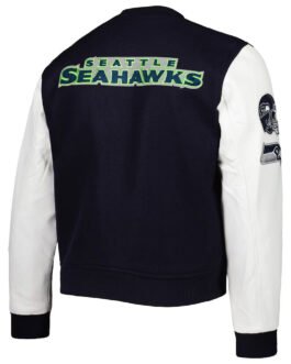 Varsity Navy/White College Seattle Seahawks Jacket