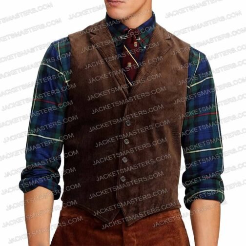 Brendan Gleeson The Banshees of Inisherin Corduroy Brown Vest