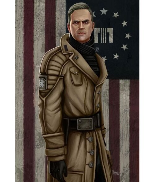 Colonel Autumn Fallout 3 Cotton Coat - Image 13