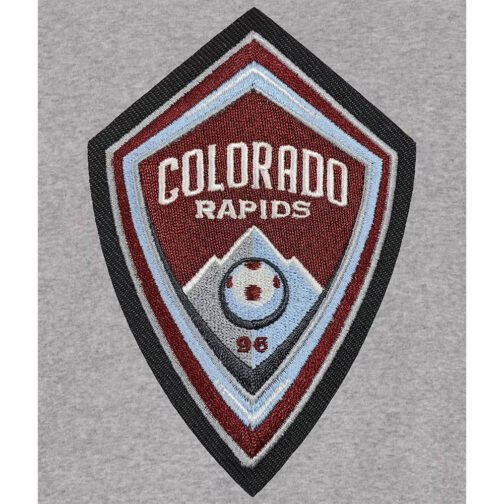Colorado Rapids Gray and Black Varsity Wool Jacket - Image 3