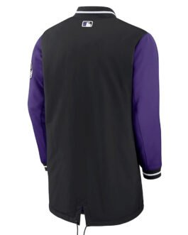 Dugout Performance Colorado Rockies Purple and Black Jacket