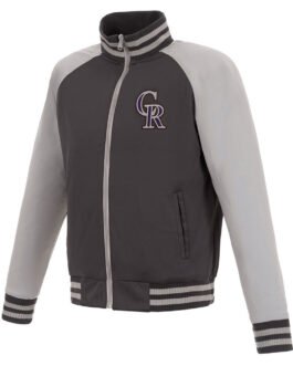 Colorado Rockies Track Gray Jacket