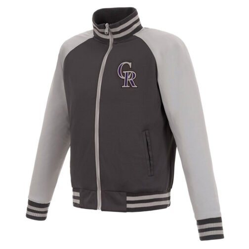 Colorado Rockies Track Gray Jacket