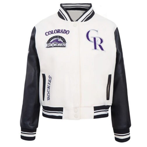 Retro Classic Rib Colorado Rockies Varsity Jacket