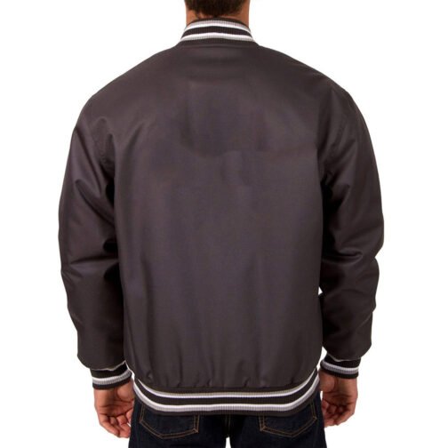 Columbus Blue Jackets Gray Poly Twill Jacket - Image 2