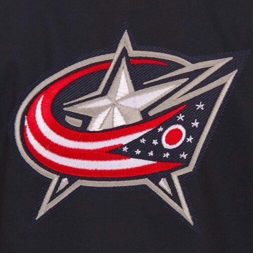 Columbus Blue Jackets Workwear Navy Cotton Jacket - Image 3