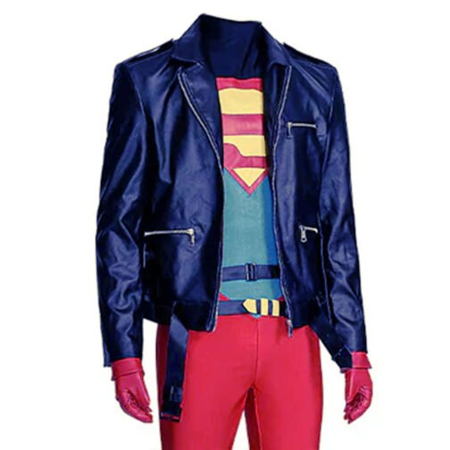 Superboy Comic Leather Jacket - Image 10