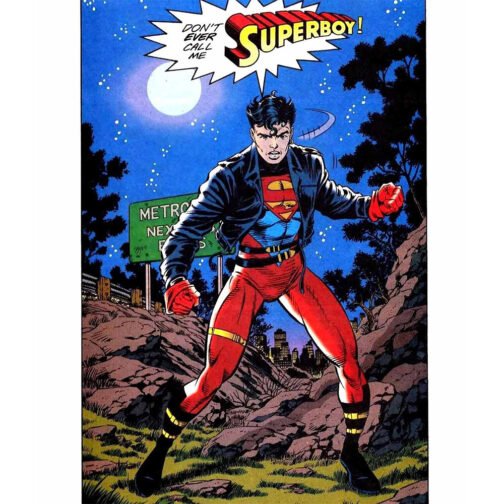 Superboy Comic Leather Jacket - Image 11