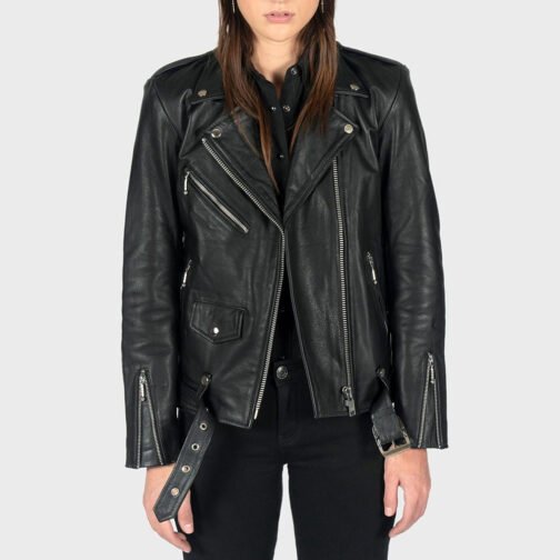 Blood Red Commando Leather Jacket - Image 8