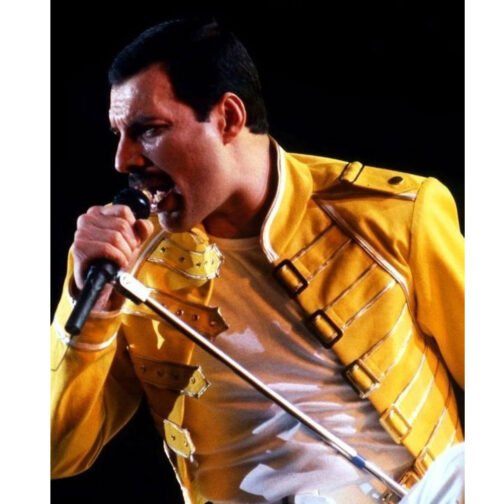 Freddie Mercury Yellow Leather Jacket - Image 12
