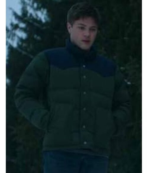 Locke and Key Season 02 Connor Jessup Green Puffer Jacket - Image 5