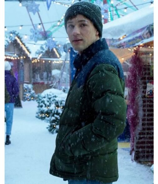 Locke and Key Season 02 Connor Jessup Green Puffer Jacket - Image 4