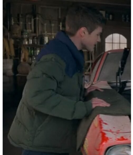 Locke and Key Season 02 Connor Jessup Green Puffer Jacket - Image 7