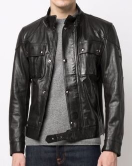 Matt Czuchry The Resident Season 05 Biker Black Leather Jacket