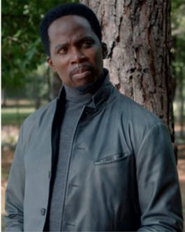 Constantine Harold Perrineau Gray Leather Jacket