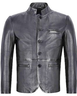 Constantine Harold Perrineau Gray Leather Jacket