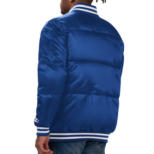 Brooklyn Dodgers Cooperstown Collection Bronx Puffer Satin Jacket - Image 4