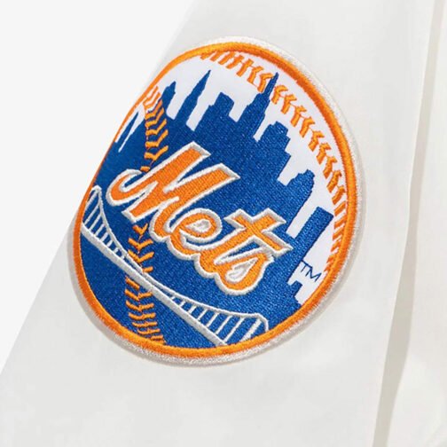 Cooperstown New York Mets Chrome White Jacket - Image 4
