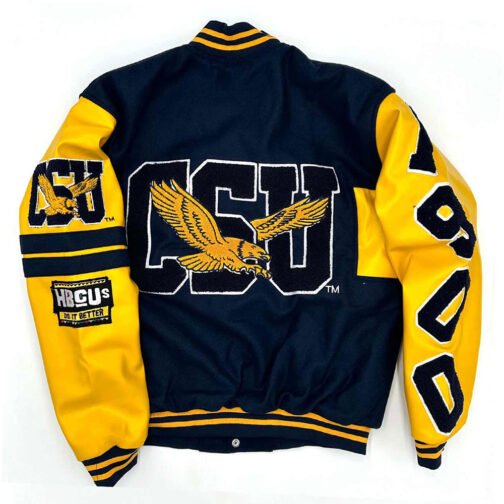 Coppin State Eagles Ole Skool Letterman Jacket - Image 2