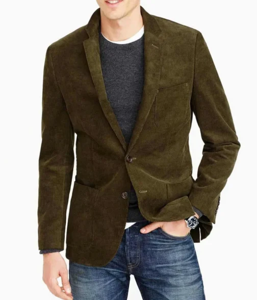 Men’s Corduroy Modern Style Casual Blazer