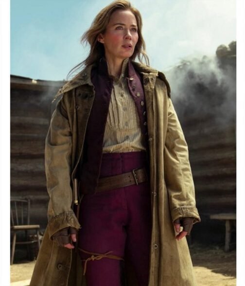 The English Emily Blunt Beige Coat