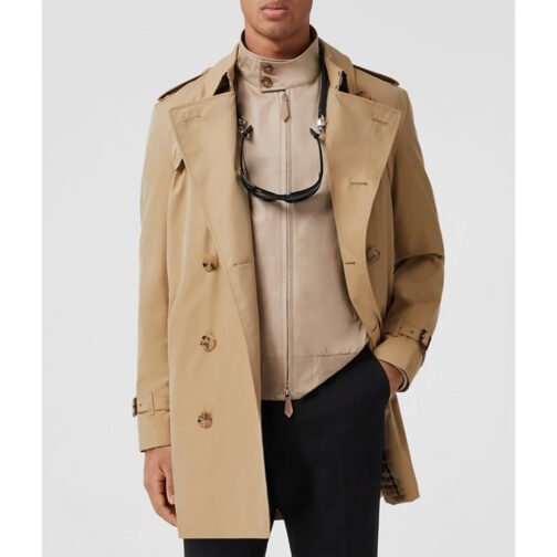 Cotton Mid-Length Trench Coat - Image 3