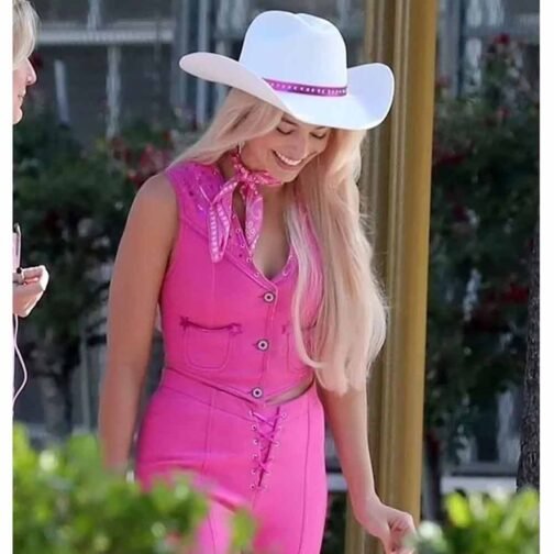 Barbie Margot Robbie Cotton Pink Vest - Image 9