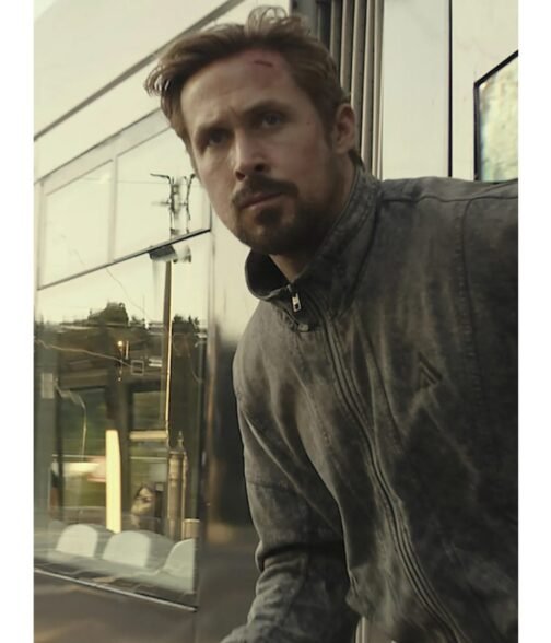 Ryan Gosling The Gray Man Grey Jacket - Image 9