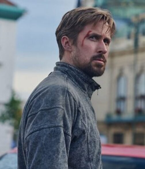 Ryan Gosling The Gray Man Grey Jacket - Image 10