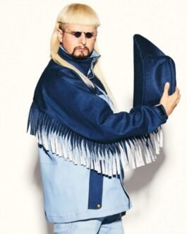 Cowboy Tears Oliver Tree Blue Fringed Jacket