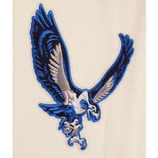 Cream Seattle Seahawks Retro Classic Full-Zip Varsity Jacket - Image 5