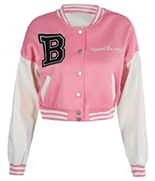 Beyond The Range Cropped Varsity Jacket - Image 3