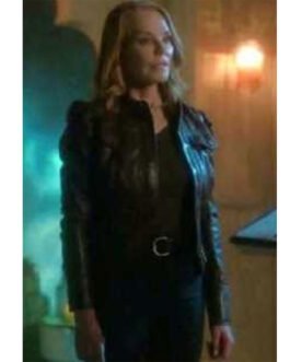 Marg Helgenberger CSI Vegas S02 Black Leather Jacket