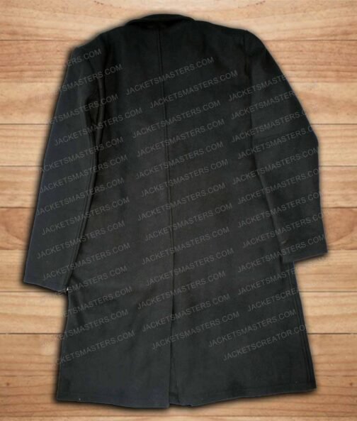 Anson Mount Hell on Wheels Black Wool Coat - Image 3