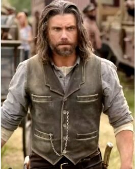 Hell on Wheels Cullen Bohannon Distressed Leather Vest