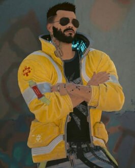 Cyberpunk 2077 David Martinez Yellow Leather Jacket