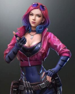 Kira Madroxx Cyberpunk 2077 Pink Cropped Bomber Jacket