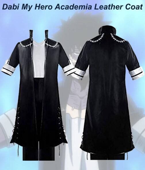 Dabi My Hero Academia Leather Coat - Image 16