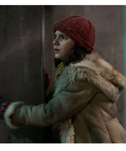 His Dark Materials Dafne Keen Shearling Coat - Image 7