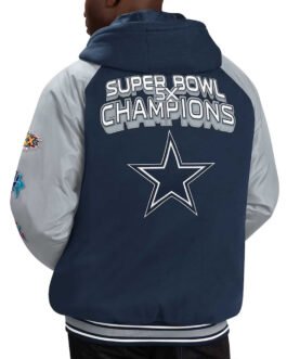 Dallas Cowboys 5X Super Bowl Champions Varsity Jacket