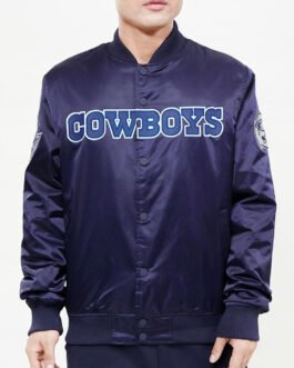 Dallas Cowboys Wordmark Satin Jacket